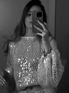 ZARA ZW COLLECTION SEQUIN TOP